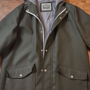 Levi's hooded fishtail rain jacket.